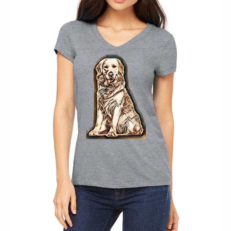 Dog Life Women's V-Neck T-Shirt by Kemnabi | Artistshot