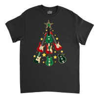 Cool Guitar Christmas Tree Guitar Lovers Christmas Tree Classic T-shirt | Artistshot