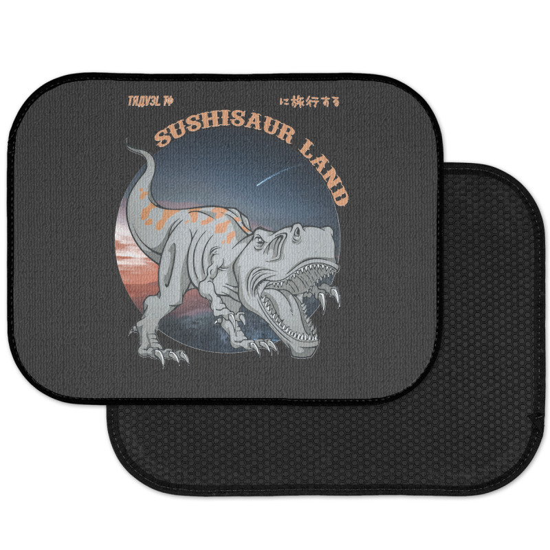 Sushisaur Land White Travel To Sushii Sour Land Rear Car Mat | Artistshot