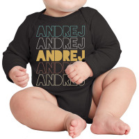 Andrej Andrej Andrej Andrej Andrej Long Sleeve Baby Bodysuit | Artistshot