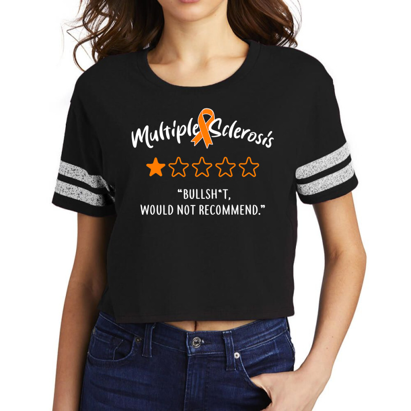 Multiple Sclerosis One Star, Funny Ms Invisible Spoonie Scorecard Crop Tee by cm-arts | Artistshot