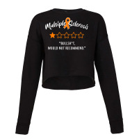 Multiple Sclerosis One Star, Funny Ms Invisible Spoonie Cropped Sweater | Artistshot