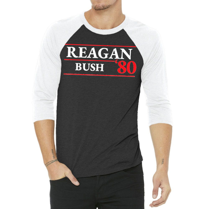 Reagan Bush 1980 Presidential Election 3/4 Sleeve Shirt by AnaMercedesContreras | Artistshot