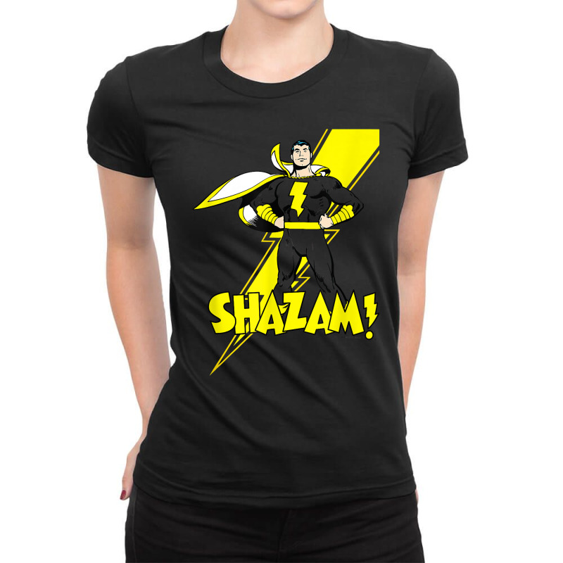 Mens Shazam! Lightning Bolt T Shirt Ladies Fitted T-Shirt by kubleryeonkenx | Artistshot