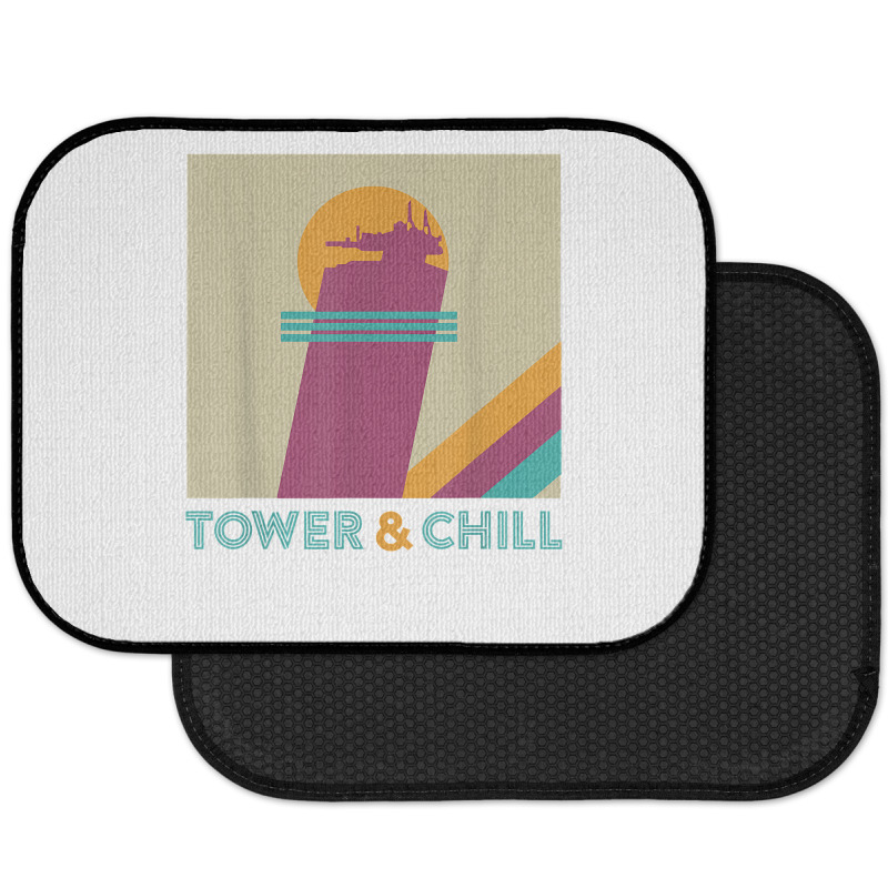 Retro Tower & Chill Tee   Gamer Titan Hunter Warlock T Shirt Rear Car Mat | Artistshot