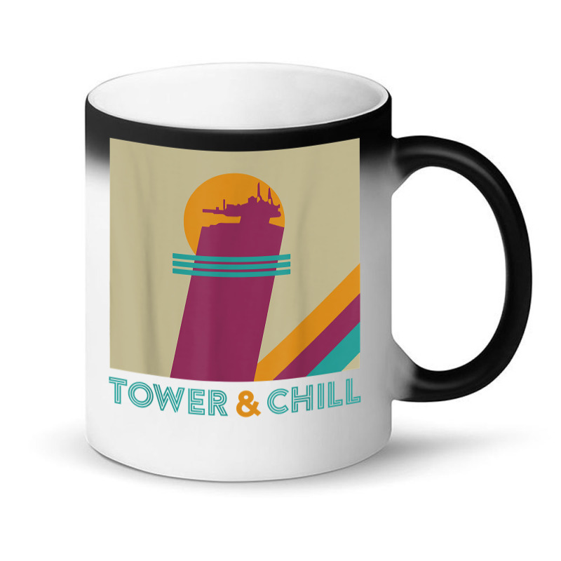 Retro Tower & Chill Tee   Gamer Titan Hunter Warlock T Shirt Magic Mug | Artistshot