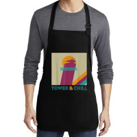 Retro Tower & Chill Tee   Gamer Titan Hunter Warlock T Shirt Medium-length Apron | Artistshot