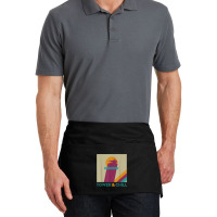 Retro Tower & Chill Tee   Gamer Titan Hunter Warlock T Shirt Waist Apron | Artistshot