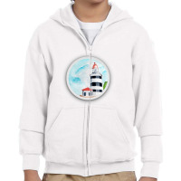 Light House For Light Youth Zipper Hoodie | Artistshot