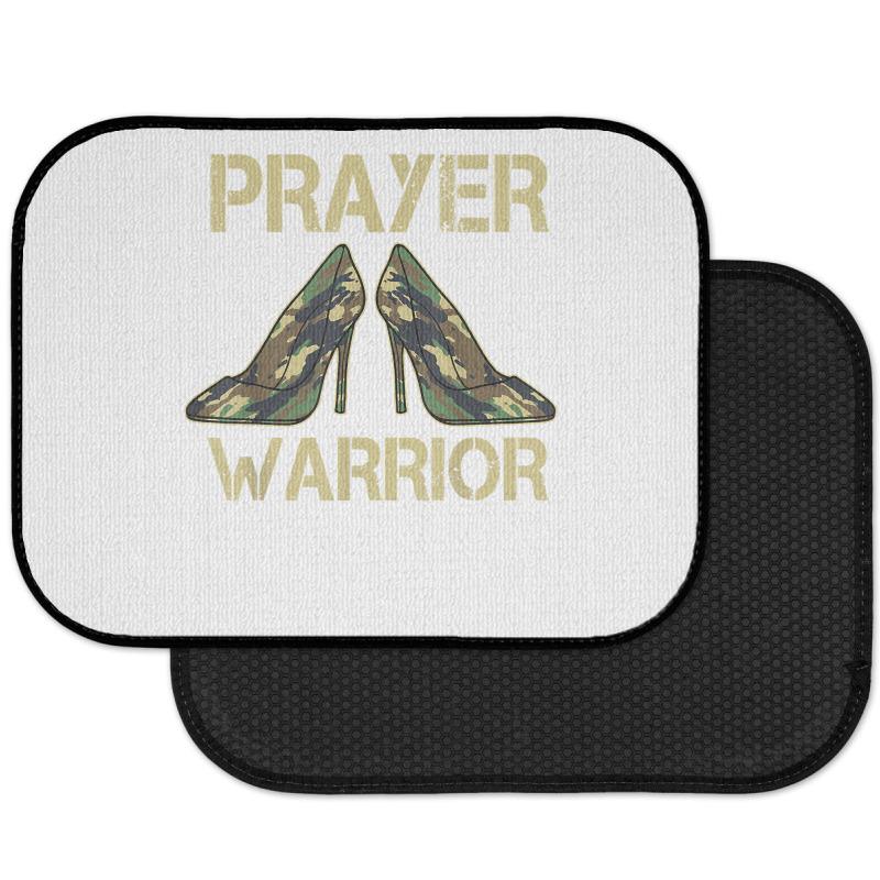 Camo Heels Prayer Warrior Faith God Jesus Christian T Shirt Rear Car Mat | Artistshot