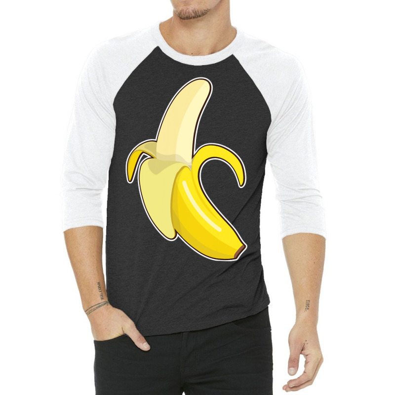 Banana Lazy Diy Halloween Costume Funny 3/4 Sleeve Shirt | Artistshot