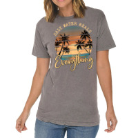 Saltwater Heals Everything Retro Summer Vacation Beach Funny T Shirt Vintage T-shirt | Artistshot