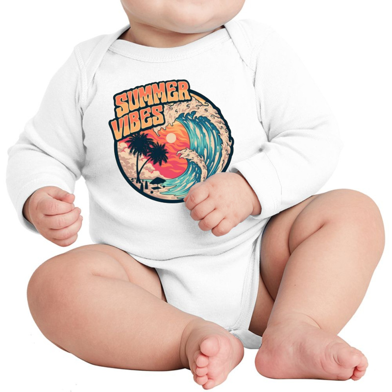 Summer Vibes Tee Long Sleeve Baby Bodysuit | Artistshot