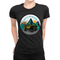 Drive Anywhere Overlanding Off Roading Tank Top Ladies Fitted T-shirt | Artistshot