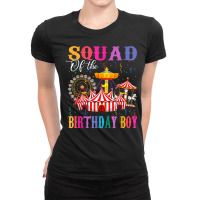 Squad Of The Birthday Boy Ringmaster Circus Birthday Party T Shirt Ladies Fitted T-shirt | Artistshot