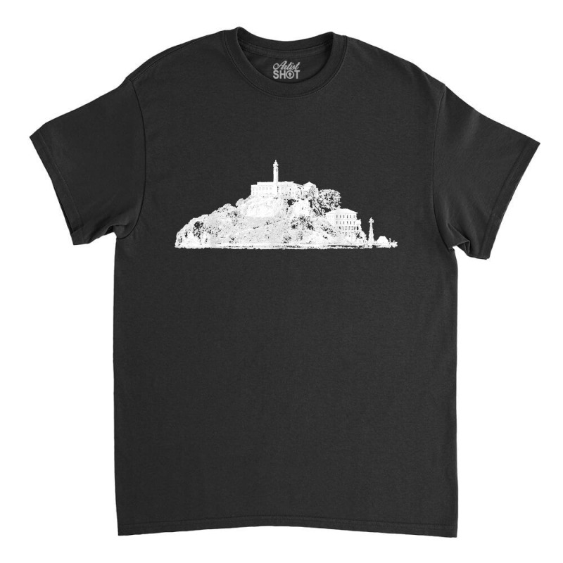 San Francisco I Love Alcatraz Vintage Skyline Bay California Classic T-shirt by AnaMercedesContreras | Artistshot