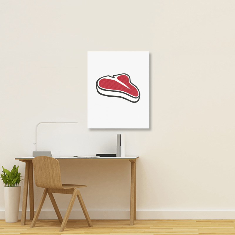 Steak , Steak Portrait Canvas Print | Artistshot