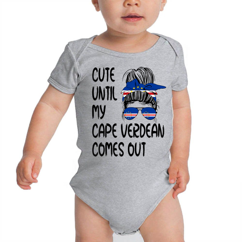 Funny Cute Until My Cape Verdean Comes Out T Shirt Baby Bodysuit by cm-arts | Artistshot