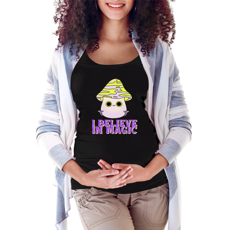 Magic Mushroom Maternity Scoop Neck T-shirt by cm-arts | Artistshot