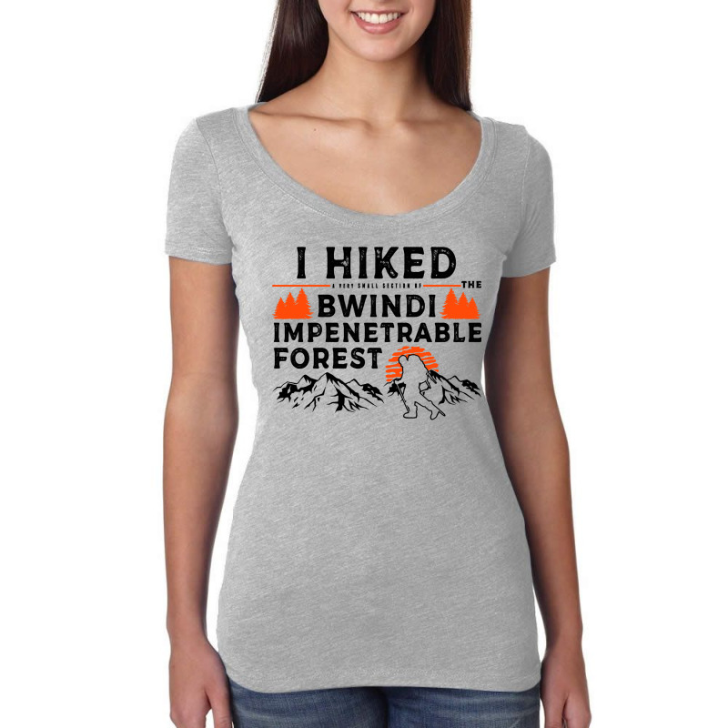 Hiked A Small Section   Bwindi Impenetrable Forest Hiker Long Sleeve T Women's Triblend Scoop T-shirt by cm-arts | Artistshot