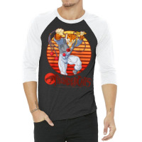 Thundercats Tygra Retro Sunset Portrait T Shirt 3/4 Sleeve Shirt | Artistshot