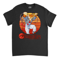 Thundercats Tygra Retro Sunset Portrait T Shirt Classic T-shirt | Artistshot