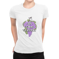 In Vino Veritas   Tombstone Ladies Fitted T-shirt | Artistshot