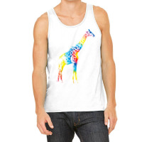 Tie Dye Giraffe Rainbow Print Ruminant Hippie Peace Gift T Shirt Tank Top | Artistshot