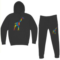 Tie Dye Giraffe Rainbow Print Ruminant Hippie Peace Gift T Shirt Hoodie & Jogger Set | Artistshot