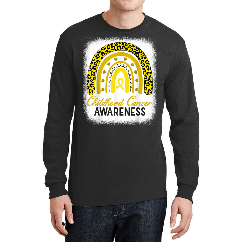 Childhood Cancer Awareness Hope Support Strong Warrior T Shirt Long Sleeve Shirts | Artistshot