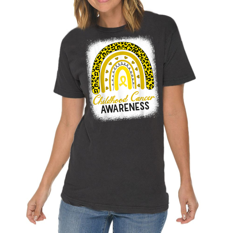 Childhood Cancer Awareness Hope Support Strong Warrior T Shirt Vintage T-shirt | Artistshot