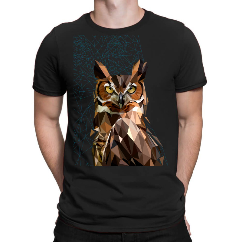 Bubo Bubo Owl Lowpoly Art T-shirt | Artistshot