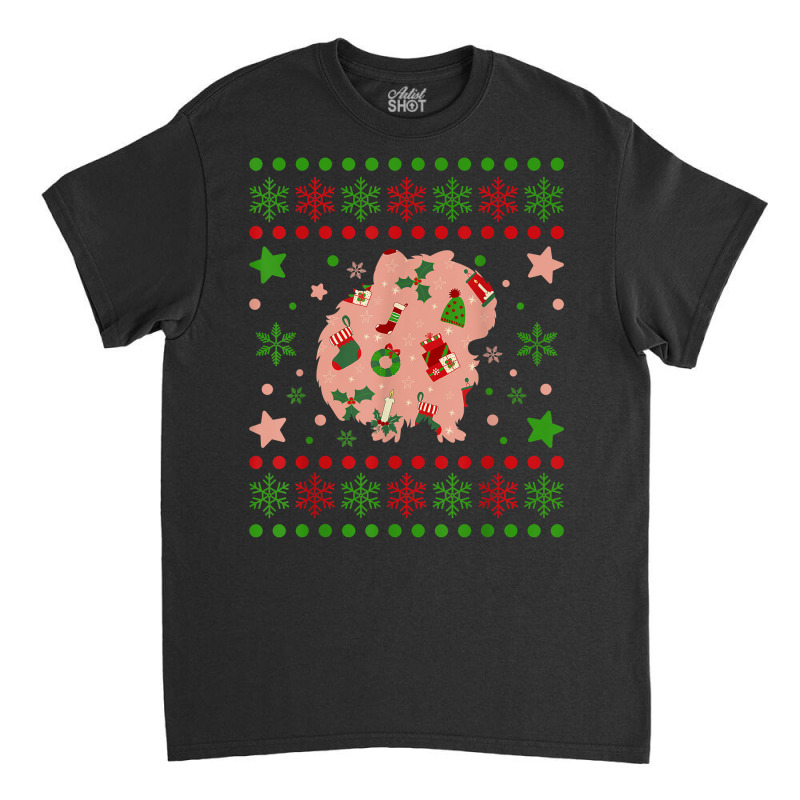 Guinea Pigs Christmas Pattern Cavy Lover Guinea Pig T Shirt Classic T-shirt | Artistshot