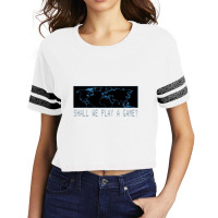 Shall We Play   Wargames Movie Scorecard Crop Tee | Artistshot