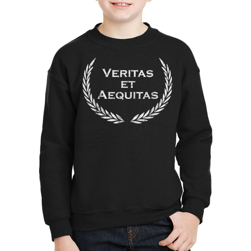 Veritas Et Aequitas   Latin Saying   Latin T Shirt Youth Sweatshirt by cipaehuwogi1 | Artistshot