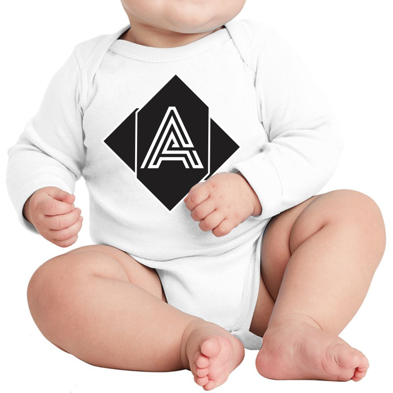 Letter A Design Art Long Sleeve Baby Bodysuit by cm-arts | Artistshot