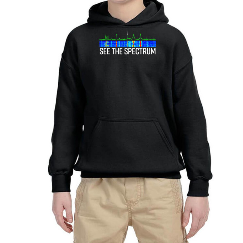 See The Spectrum Analyzer Waterfall Display Funny Ham Radio T Shirt Youth Hoodie by goveteman | Artistshot