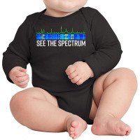 See The Spectrum Analyzer Waterfall Display Funny Ham Radio T Shirt Long Sleeve Baby Bodysuit | Artistshot