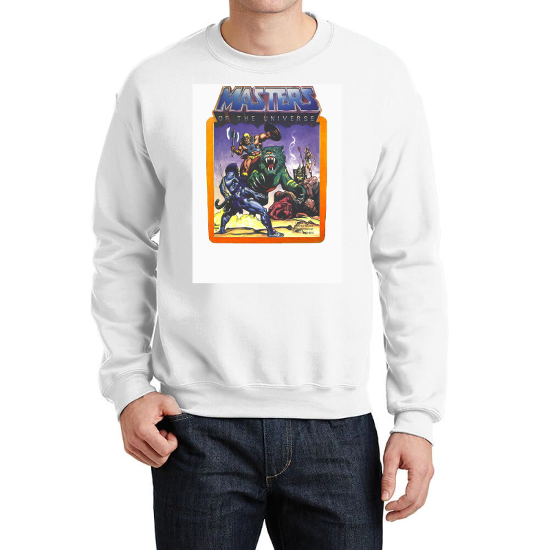 He   Man Masters Of The Universe Battle Scene With Skeletor Crewneck Sweatshirt by alove | Artistshot