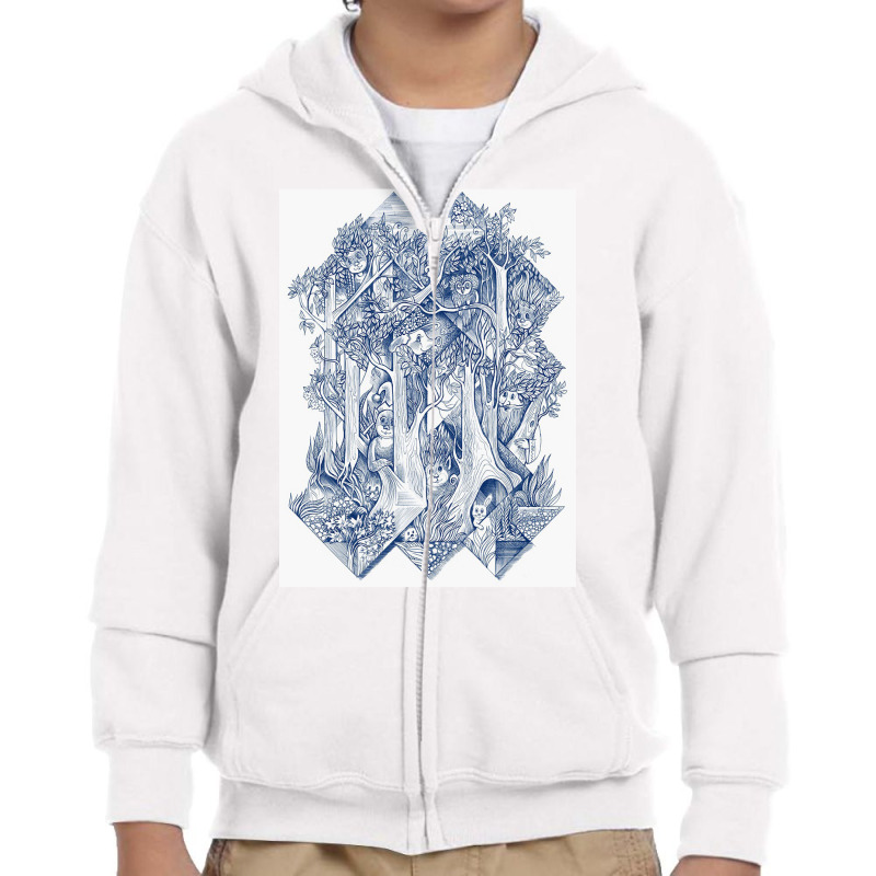 Jungle Hide And Seek Youth Zipper Hoodie by alove | Artistshot