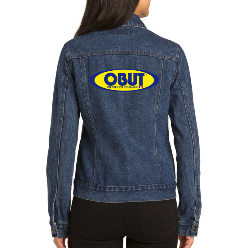 Obut Petanque Ladies Denim Jacket by PamelaAnnHarris | Artistshot