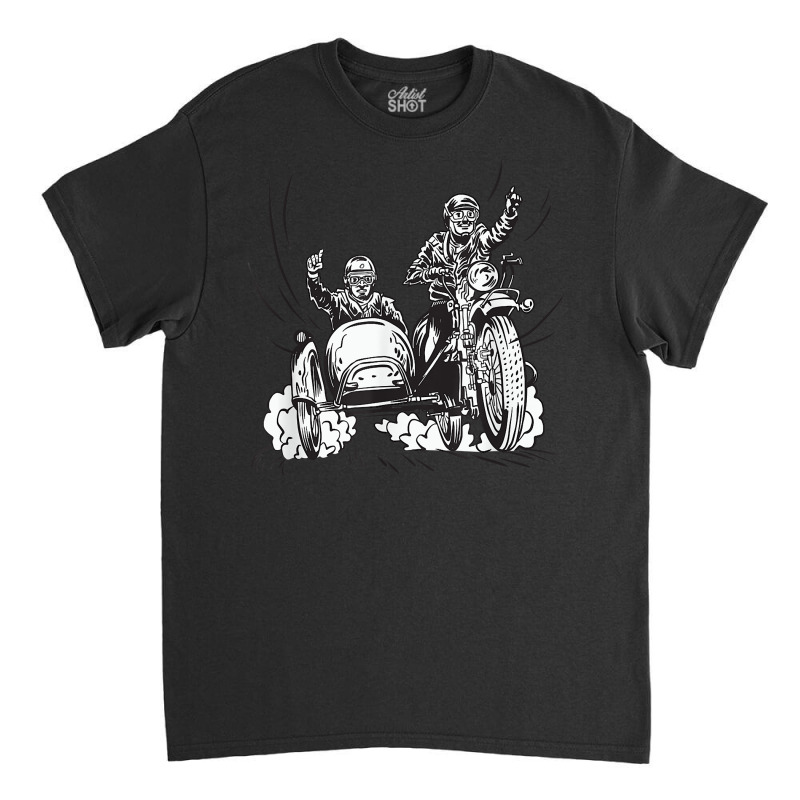 Motorcycle Sidecar Fans Motorcyclists T Shirt Classic T-shirt by vaesifoxidy | Artistshot