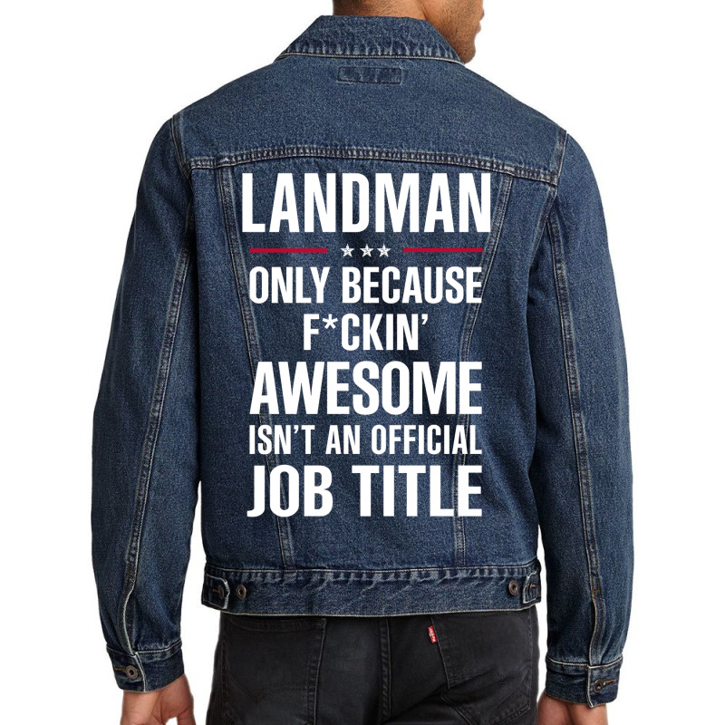 Gift For F Ckin' Awesome Landman Men Denim Jacket by thanchashop | Artistshot