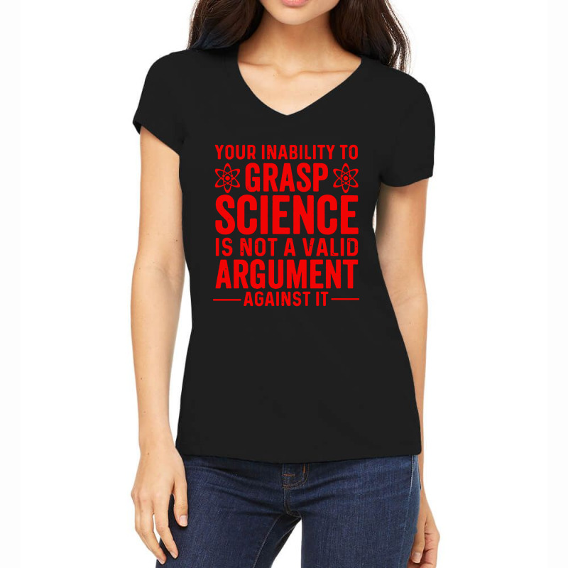 Inability To Grasp Science Women's V-Neck T-Shirt by Sripit | Artistshot