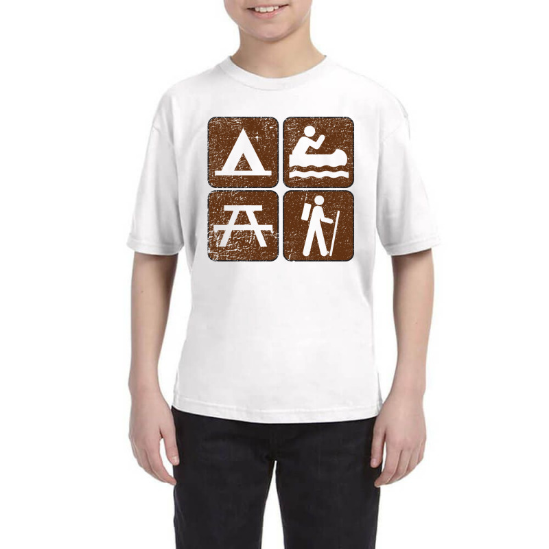 Outdoor Activities Distressed   Outdoors Youth Tee by sunlightafterdark | Artistshot