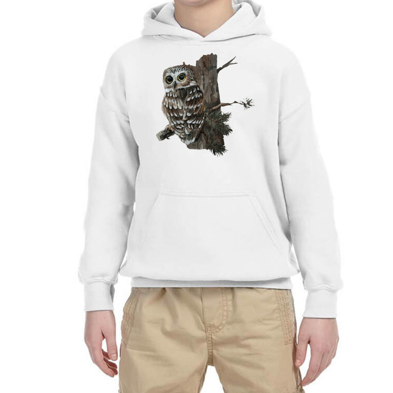 Owl Forest Youth Hoodie by cm-arts | Artistshot