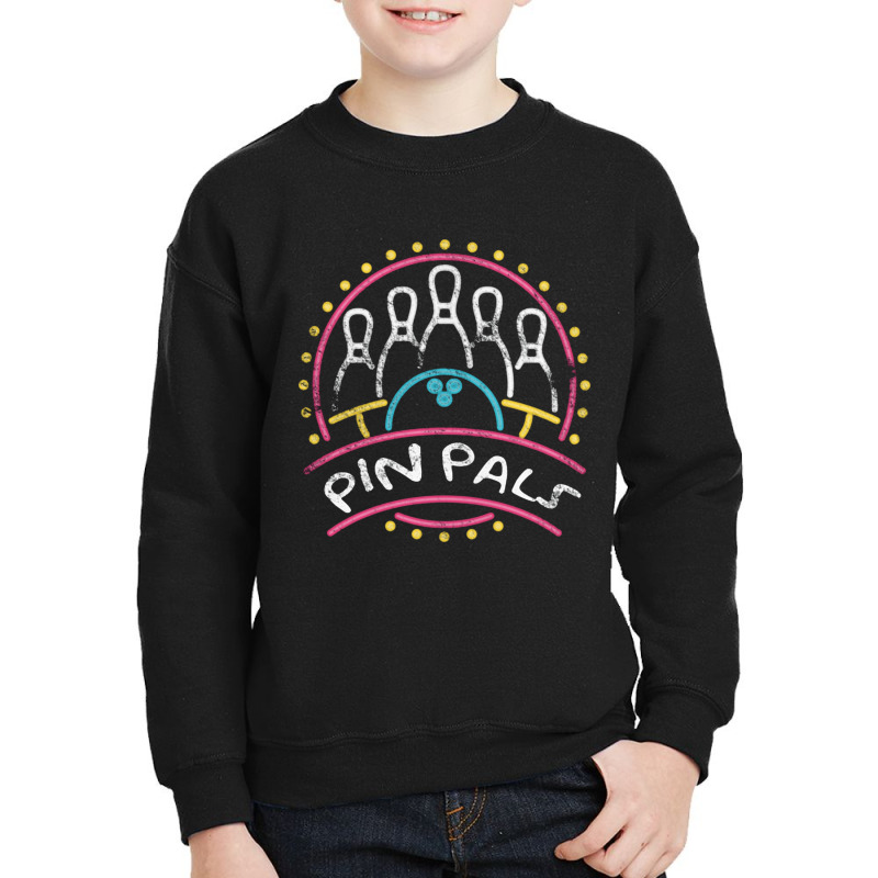 Pin Pals, Simpsons Bowling Team, Distressed   Simpsons Youth Sweatshirt by sunlightafterdark | Artistshot