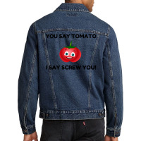 Say Tomato Men Denim Jacket | Artistshot