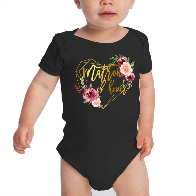 Womens Bridal Team Matching Floral Gift For Sister Matron Of Honor T S Baby Bodysuit by gocuzhejani | Artistshot