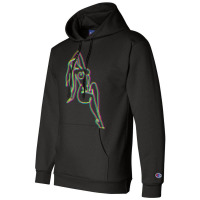 Colorful Line Work Girl Premium Champion Hoodie | Artistshot